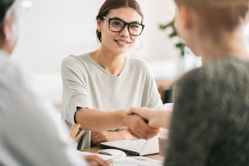 a couple meeting a local mortgage lender at ANBTX