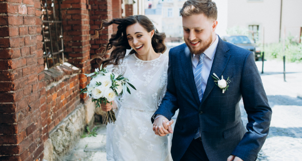 a couple getting married