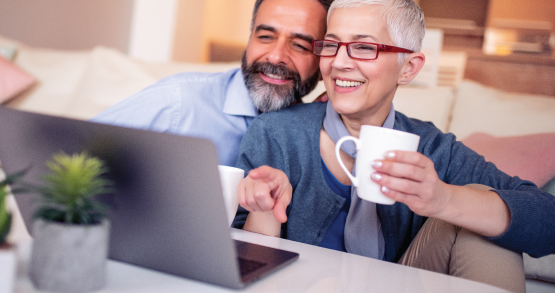 a couple looking at ANBTX's Home Equity Line of Credit